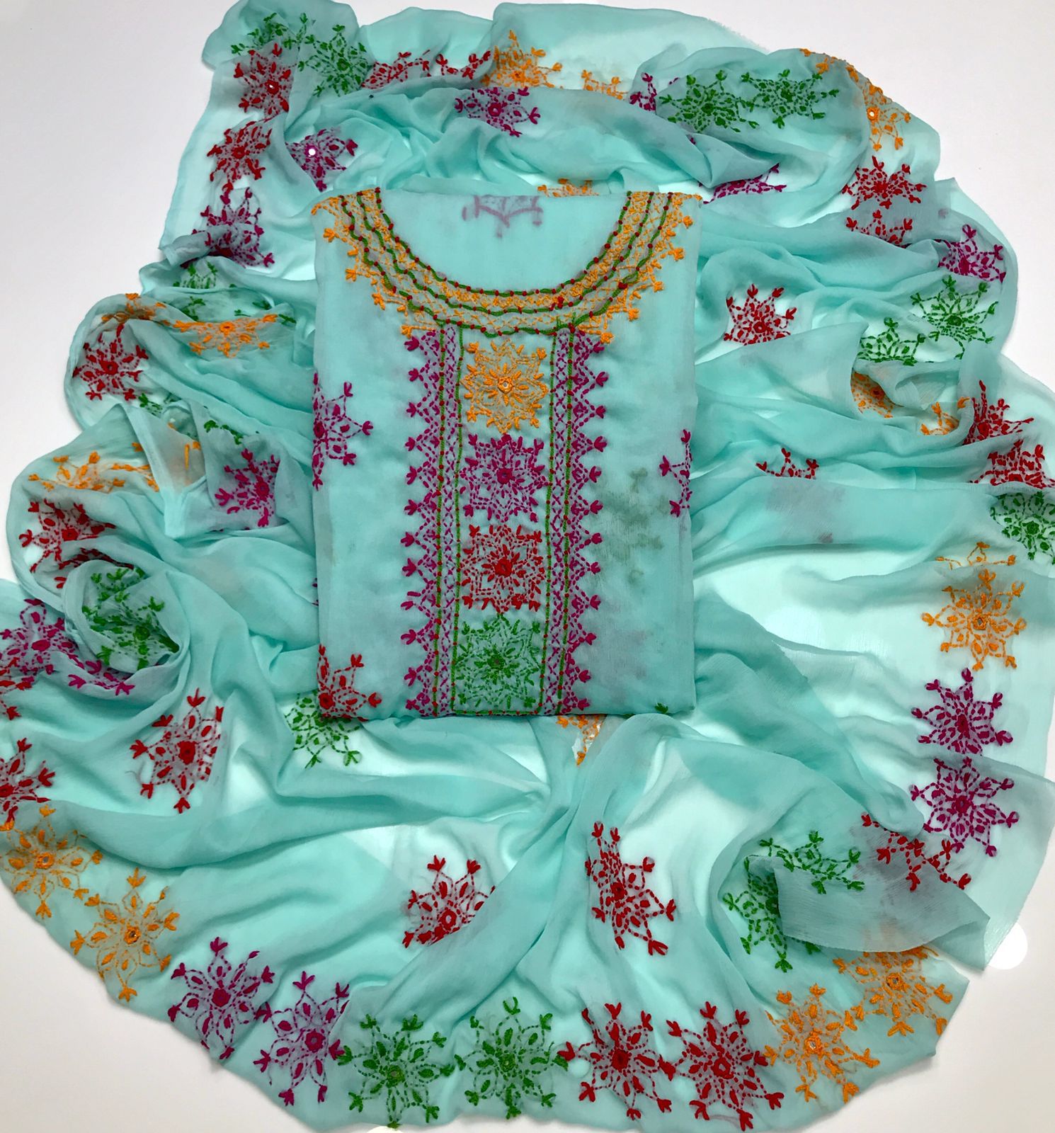 Handmade Shaffon Balochi Tanka 2Piece