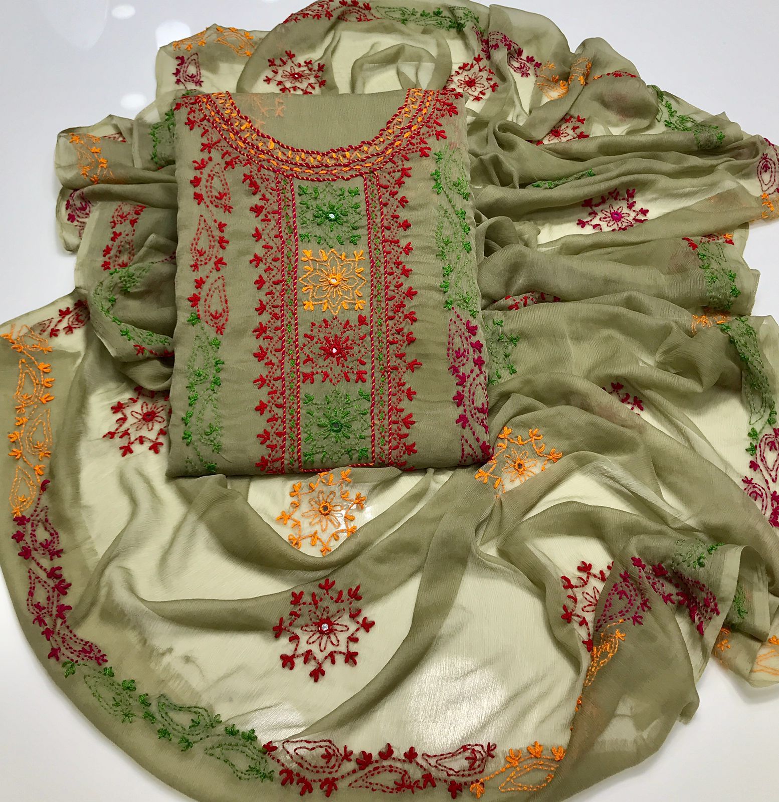 Handmade Shaffon Balochi Tanka 2Piece